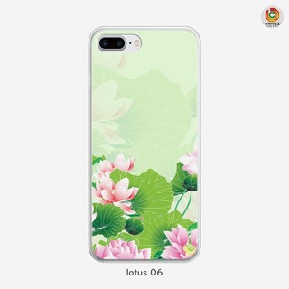 Ốp lưng hoa sen iPhone 7 PLUS 8 PLUS X XS 5 6