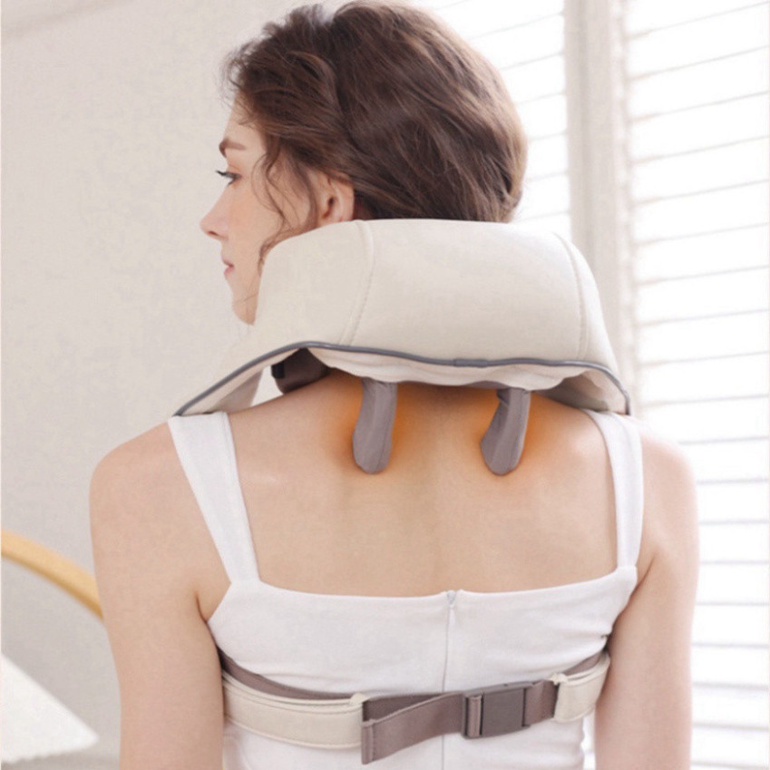 Máy Massage Cổ Vai Gáy 6D Công Suất 10W Giảm Đau Mỏi Giúp Thư Giãn Hiệu Quả TVQ Store
