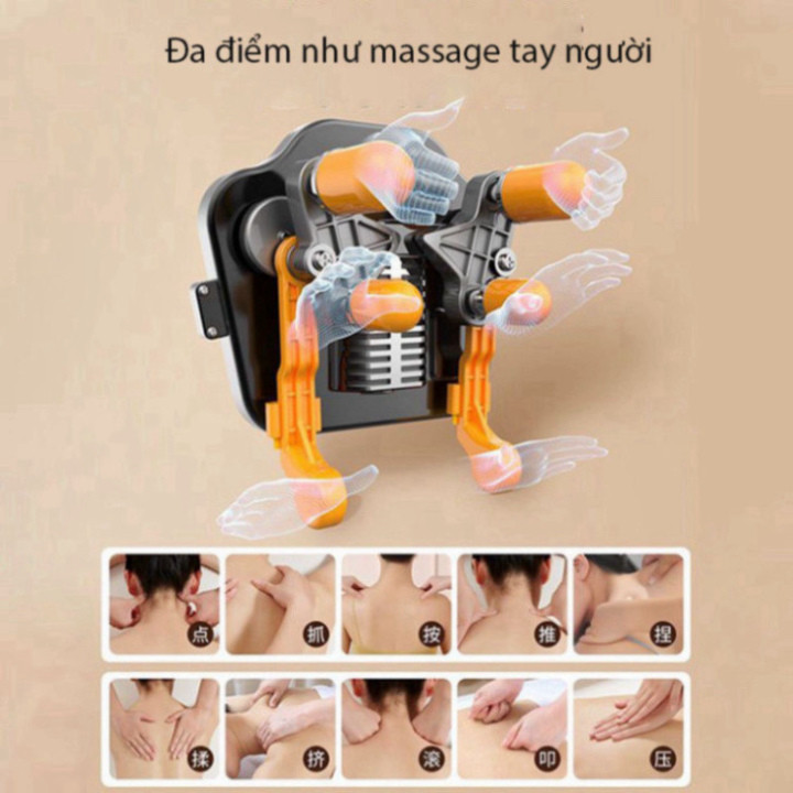 Máy Massage Cổ Vai Gáy 6D Công Suất 10W Giảm Đau Mỏi Giúp Thư Giãn Hiệu Quả TVQ Store
