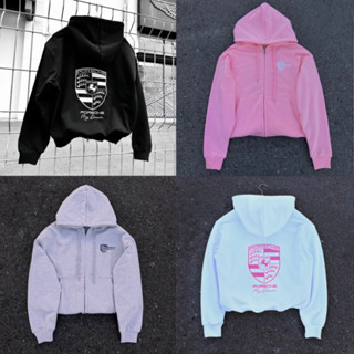 Hoodie Zip PORSCHE full thêu - Aonhalam