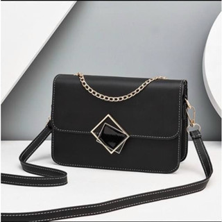 Túi xách nữ túi đeo chéo khoá kính vuông chất da mềm đep pamoli_ TDC010