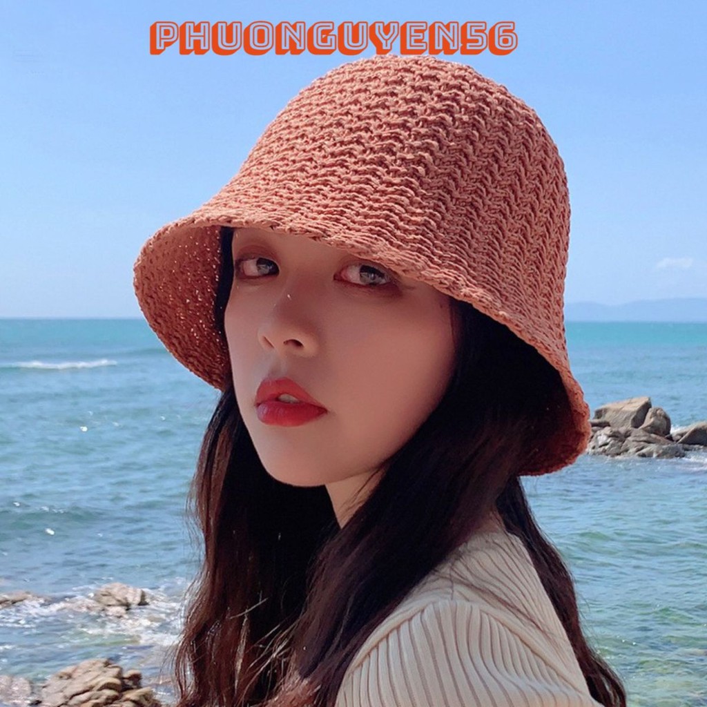 MŨ / NÓN CÓI ( ĐI BIỂN ) TIỂU THƯ MỀM VINTAGE