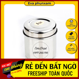 Hũ Inox đựng bông cồn