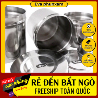 Hũ Inox đựng bông cồn