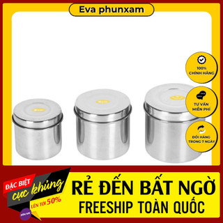 Hũ Inox đựng bông cồn