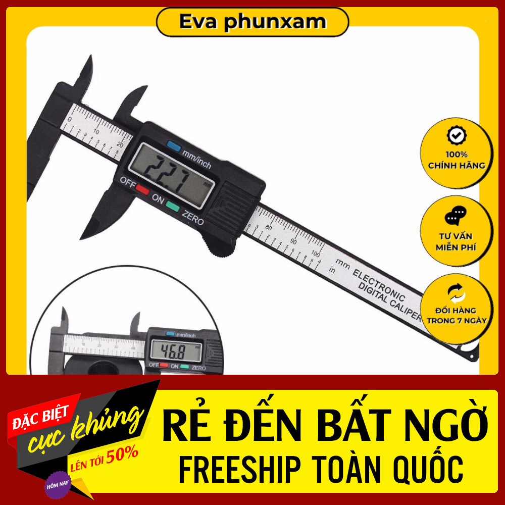 Thước Đo Điện Tử (Tặng Kèm Pin)