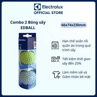 Chính hãng [Hàng tặng không bán] Bóng giặt sấy quần áo Electrolux tương thích hầu hết các dòng máy giặt, máy sấy EDBALL 