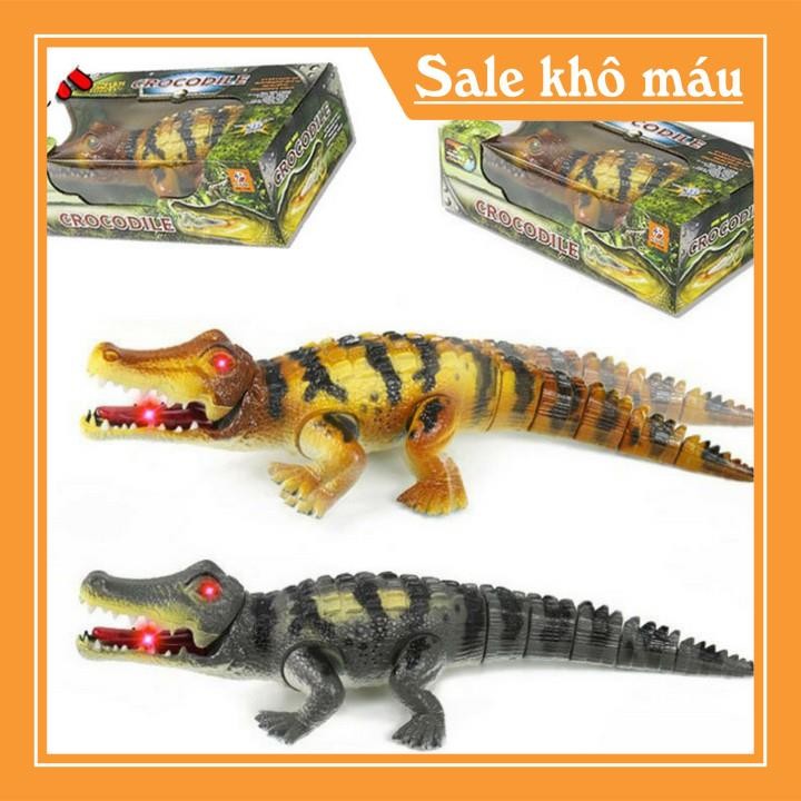 cá sấu chạy pin, đồ chơi cá sấu chạy pin, đồ chơi con cá sấu, đồ chơi cá sấu bò