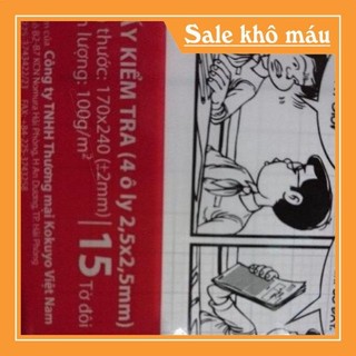 Giấy kiểm tra cấp 1 campus ( combo 5 túi)