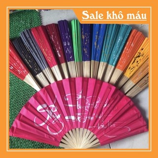 1 đôi Quạt lụa 32cm