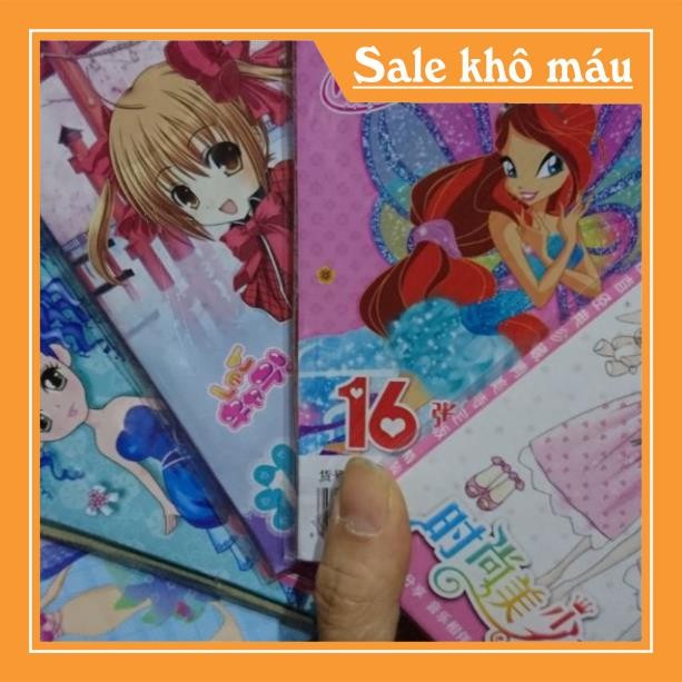 Set 5 quyển tranh dán sticker