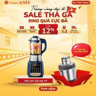 ( Quà tặng 690k) Máy làm sữa hạt Unie VX, Xay nấu đa năng ,1.75L, công suất1800w, bh 12 T