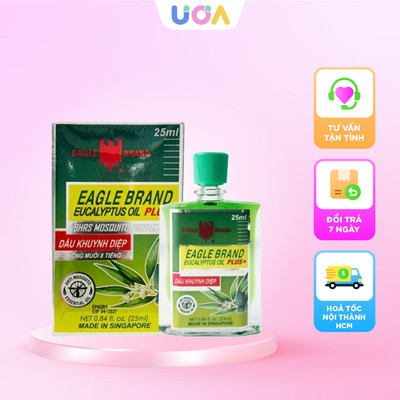 Dầu khuynh diệp Eagle Brand Singapore chống muỗi - Xanh - 25ml (Chai)