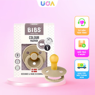  Ti giả BIBS cao su thiên nhiên nhiều màu cho bé 0-18M 