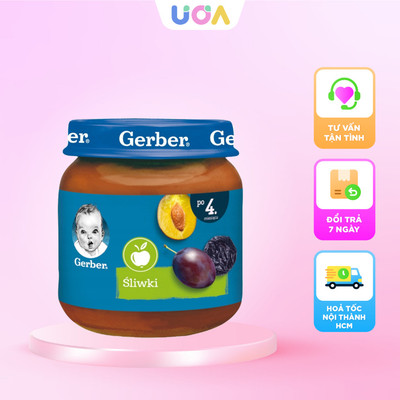 Mận nghiền Gerber - 4m+ - 125g (Hộp)