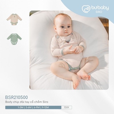 Bubaby - Body chip dài tay cổ chồm Siro 210500 BDY273060