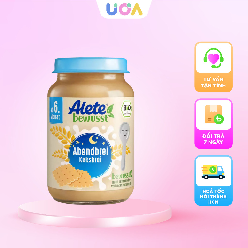 Hũ dinh dưỡng ăn liền 6m+ Alete - Vani - 190g - HDD29000101