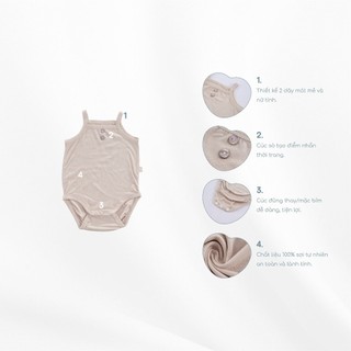 Body chip 2 dây Siro Bubaby cho bé gái từ sơ sinh