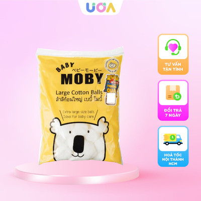 Moby - Bông viên Moby đa năng - Vàng - Nhỏ (Bịch) - BON14900101