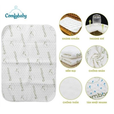 Comfybaby - Lót chống thấm Comfybaby sợi tre Bamboo - Trắng - LCT050001