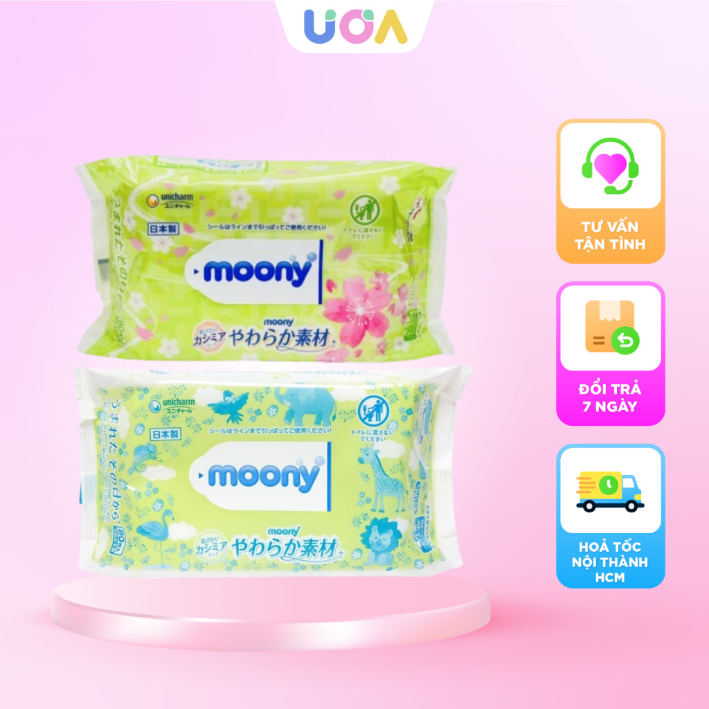 Khăn ướt nội địa Nhật Moony
