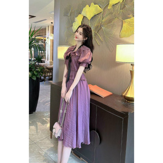 ĐẦM XÒE CỔ PHỐI NƠ BÈO TAY PHỒNG CỰC PHẨM CAO CẤP HÀNG THIẾT KẾ