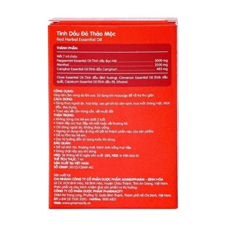 Tinh dầu Pharmacity đỏ tinh chất thảo mộc (Chai 7ml)