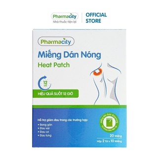 Miếng dán Pharmacity cao nóng (Hộp 20 miếng)
