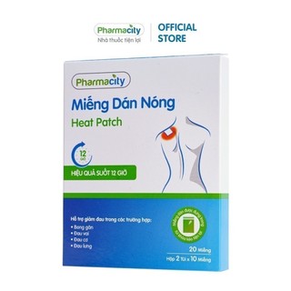 Miếng dán Pharmacity cao nóng (Hộp 20 miếng)