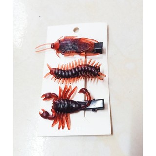 【GIÁ SỈ】Kẹp tóc côn trùng gián, rết, bò cạp/phụ kiện tóc ĐÔC LẠ【tùy chọn】