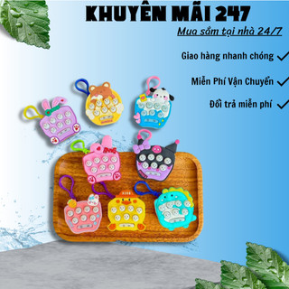 MÓC KHOÁ POPIT 7 NÚT DÙNG PIN- DỄ THƯƠNG 【MÓC KHÓA  POPIT MINI 7 NÚT 】