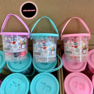 Xô Đất nặn mini cho bé 10 màu  (10 màu) 【ĐẤT NẶN XÔ】