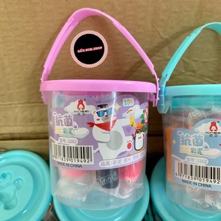 Xô Đất nặn mini cho bé 10 màu  (10 màu) 【ĐẤT NẶN XÔ】