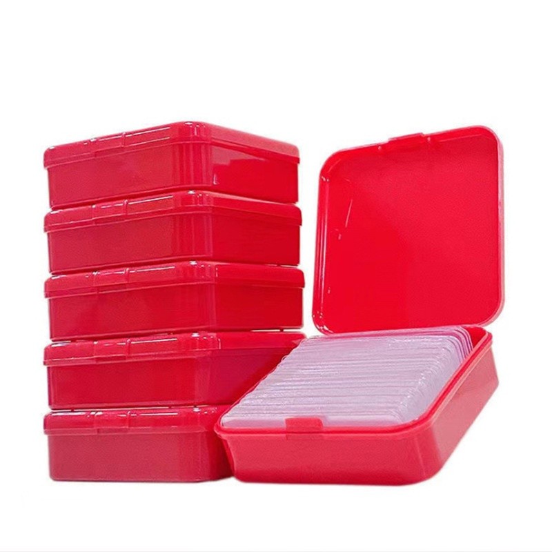 【KV2】 Hộp 60 miếng dán 2 mặt trong suốt siêu dính treo đồ ̣HỘP DÁN ĐỎ】