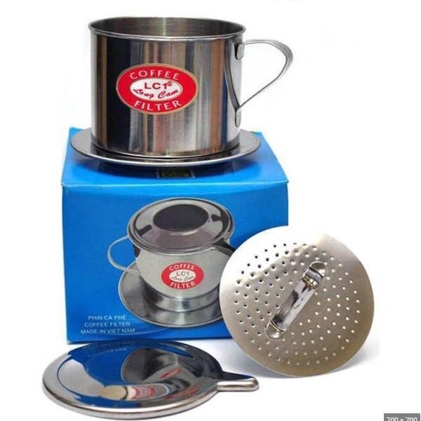 Phin pha cafe inox 8 【Phin inox 8 hộp xanh】