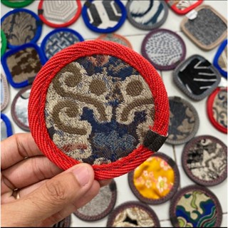 【COMBO SỈ-5/10 CÁI】 1`Đế Lót ly vải nỉ thổ cẩm siêu thấm 10cm ❖LÓT LY THỔ CẨM❖