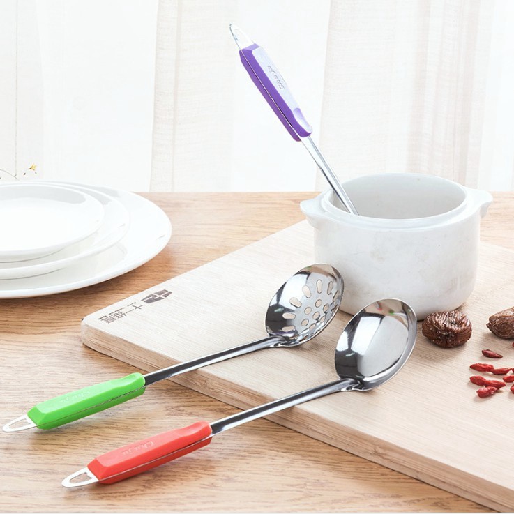 Vá inox Múc Canh Tiện Lợi, Thìa canh inox gạn nước và thìa lẩu | BigBuy360 - bigbuy360.vn