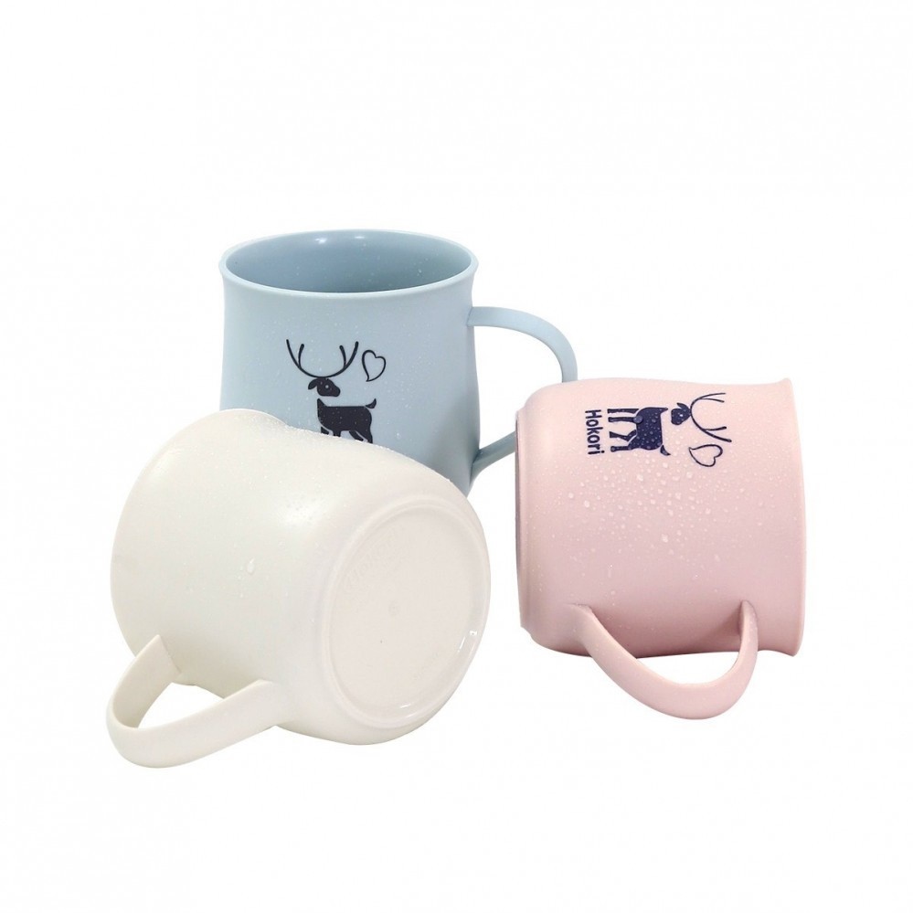 Cốc nhựa Hokori 350ml xinh xắn có quai cầm Việt Nhật 6369 ❖Cốc con nai Hokori 350ml❖