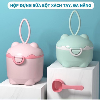 Hộp đựng chia sữa bột -trữ sữa-hộp đựng thức ăn đa năng chống tràng đổ【hộp chia sữa hình lợn】