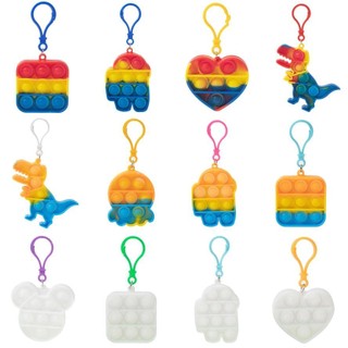 Móc khóa pop MINI-DẺO RẺ dễ thương (màu ngẫu nhiên)❖Móc khóa pop it DẺO RẺ❖