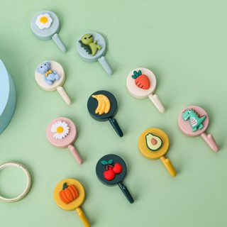 Móc dán tường tròn đáng yêu - Móc dính tường siêu dính hoạt hình 🍀 MÓC KẸO 3D🍀