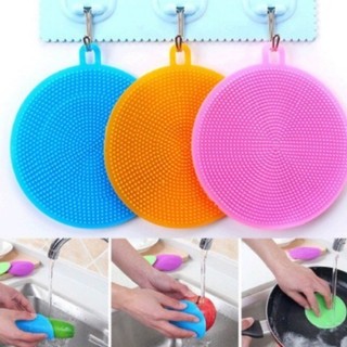 【COMBO 2/5/10 CÁI】 Miếng rửa chén silicon tiện dụng (MẪU TRÒN GAI NHIỀU MÀU) 【 T4 P20 A0 】