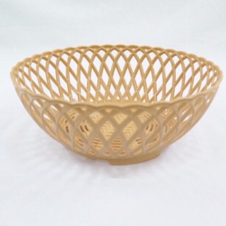 Rổ Tròn Nhựa Kiểu Dáng Đan Mây【Rổ Lá Thơm 