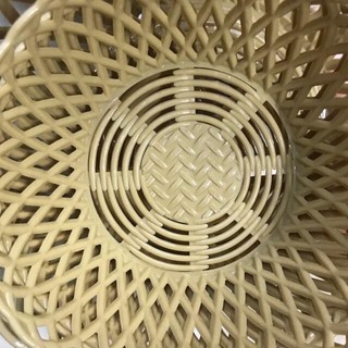 Rổ Tròn Nhựa Kiểu Dáng Đan Mây【Rổ Lá Thơm】