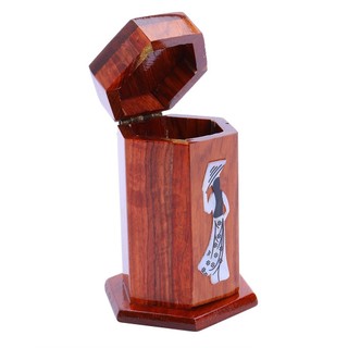 Hủ Đựng Tăm Gỗ (Cô Gái Việt Nam)