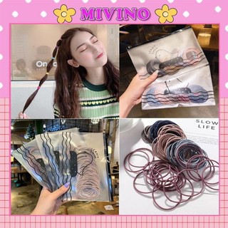 [kv2] Set 100 dây cột tóc túi zip cực xinh