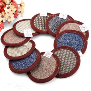 【COMBO 3/5 CÁI】【KV2】MIẾNG Đế lót ly vải thổ cẩm siêu thấm hút