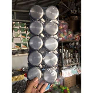 【COMBO 2/5/10 CÁI】Cốc inox, Ca inox  mini 5-7cm có quai ( CA INOX CÓ QUAI) 【 T4 P21.5 A0 】