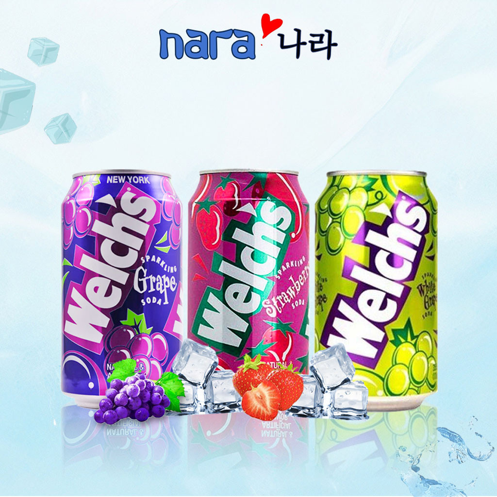 Nước soda Welchs Hàn Quốc 355ml