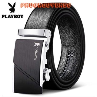 [Dây lưng] Thắt Lưng Da Nam Da Bò 100% Hàng Hiệu PLAYBOY Cao Cấp Khóa Đúc. Dây Nịt Nam Mạ Vàng Nam Tính Chính Hãng GC305